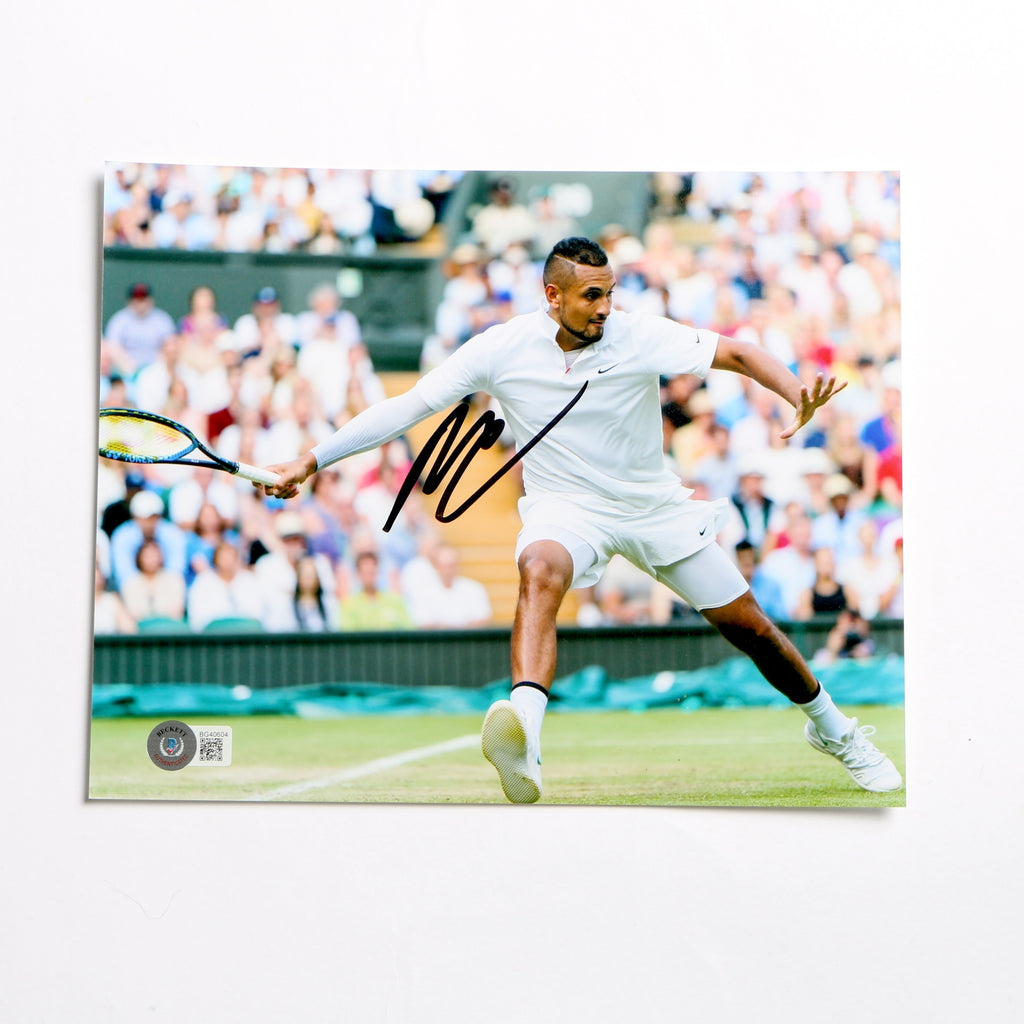 Nick Kyrgios Signed 8x10 Tennis Photo Beckett COA BG40604