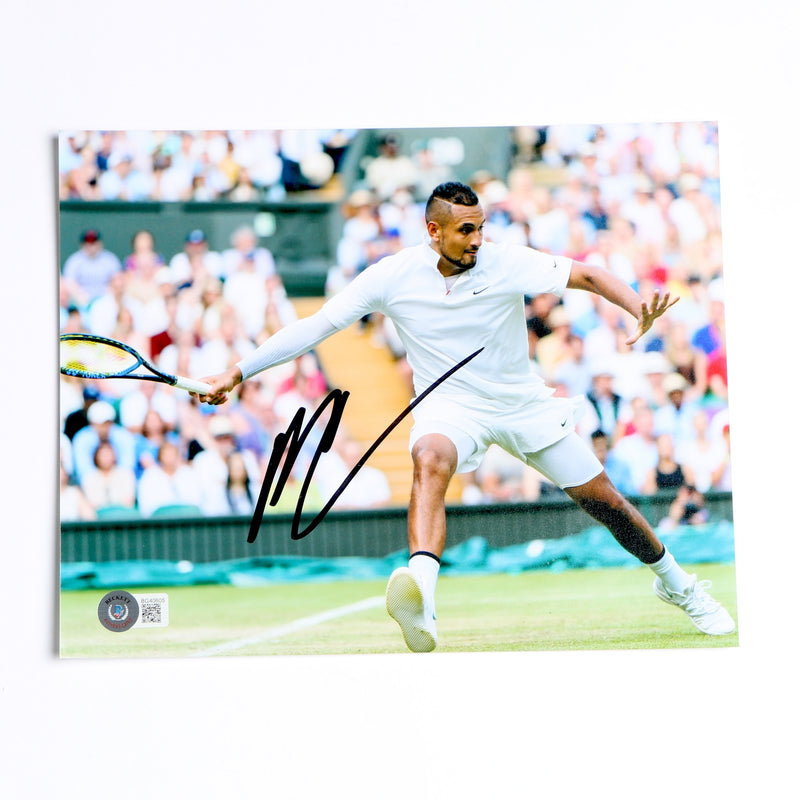 Nick Kyrgios Signed 8x10 Tennis Photo Beckett COA BG40605