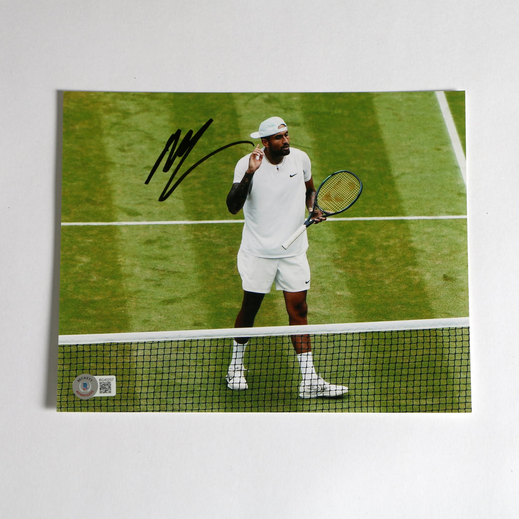 Nick Kyrgios Signed 8x10 Tennis Photo Beckett COA BG40257