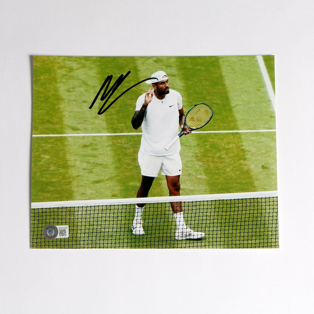 Nick Kyrgios Signed 8x10 Tennis Photo Beckett COA BG40256