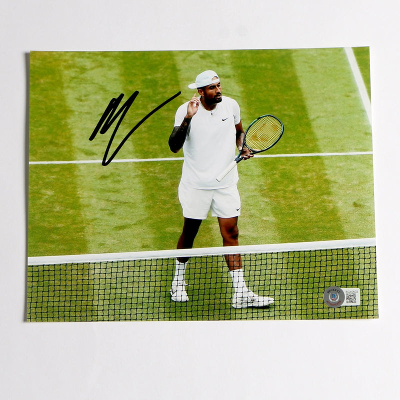 Nick Kyrgios Signed 8x10 Tennis Photo Beckett COA BG40602