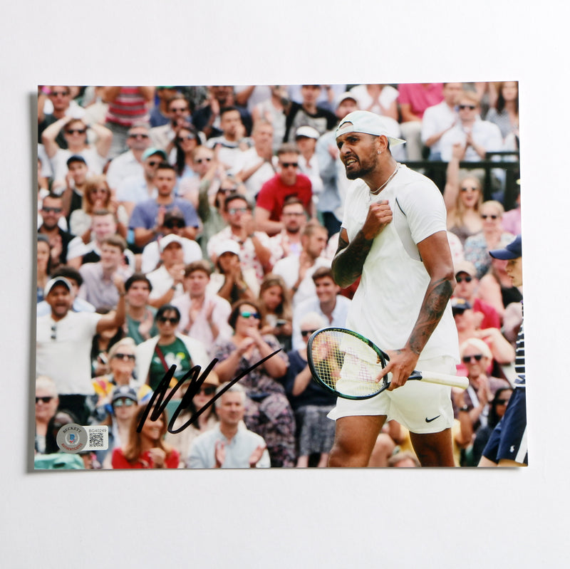 Nick Kyrgios Signed 8x10 Tennis Photo Beckett COA BG40249