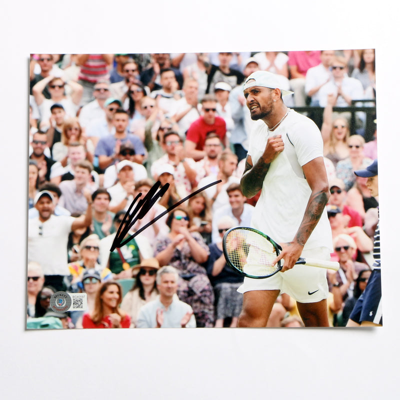 Nick Kyrgios Signed 8x10 Tennis Photo Beckett COA BG40597