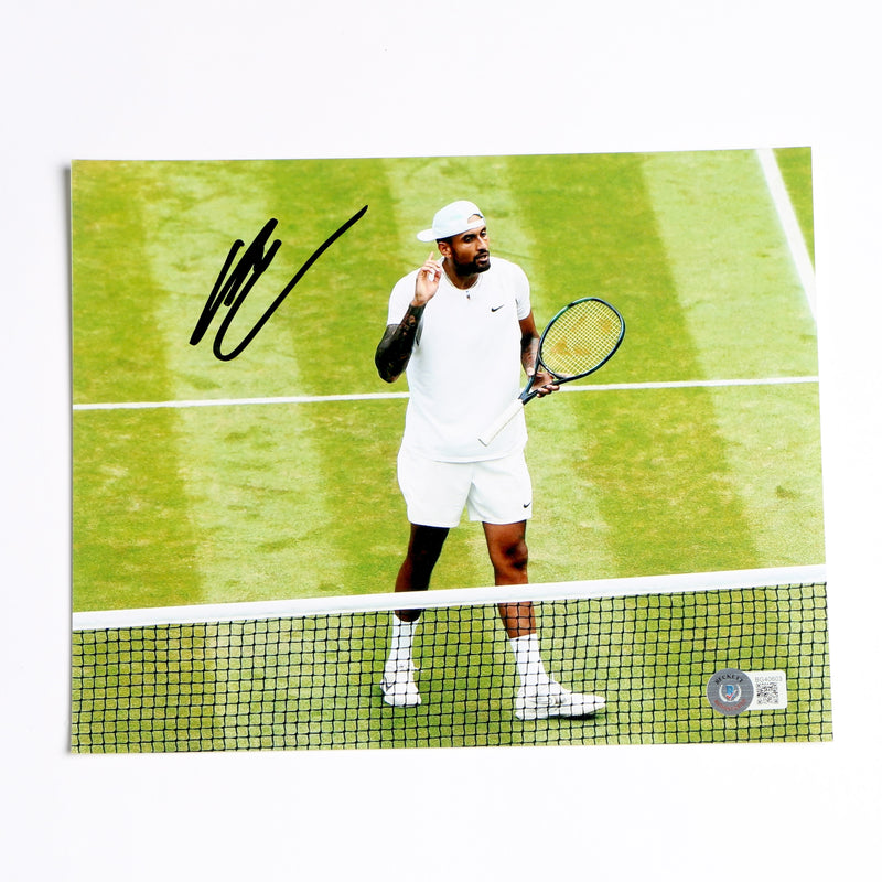 Nick Kyrgios Signed 8x10 Tennis Photo Beckett COA BG40603