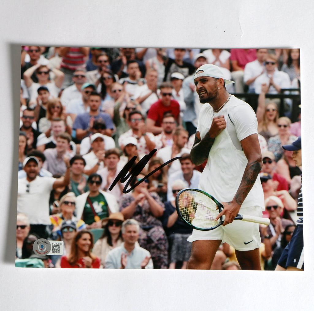 Nick Kyrgios Signed 8x10 Tennis Photo Beckett COA BG40596