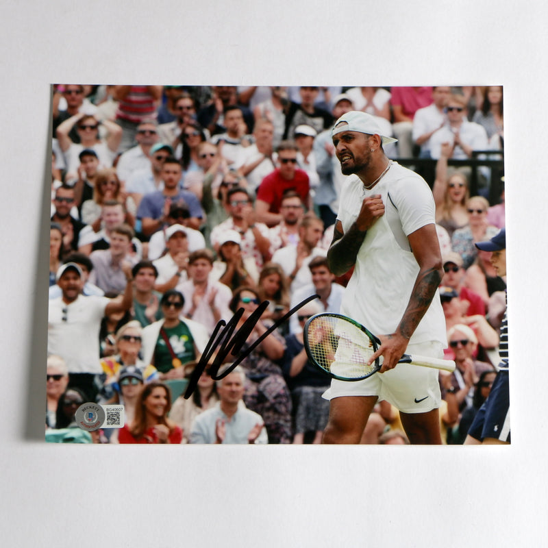 Nick Kyrgios Signed 8x10 Tennis Photo Beckett COA BG40607