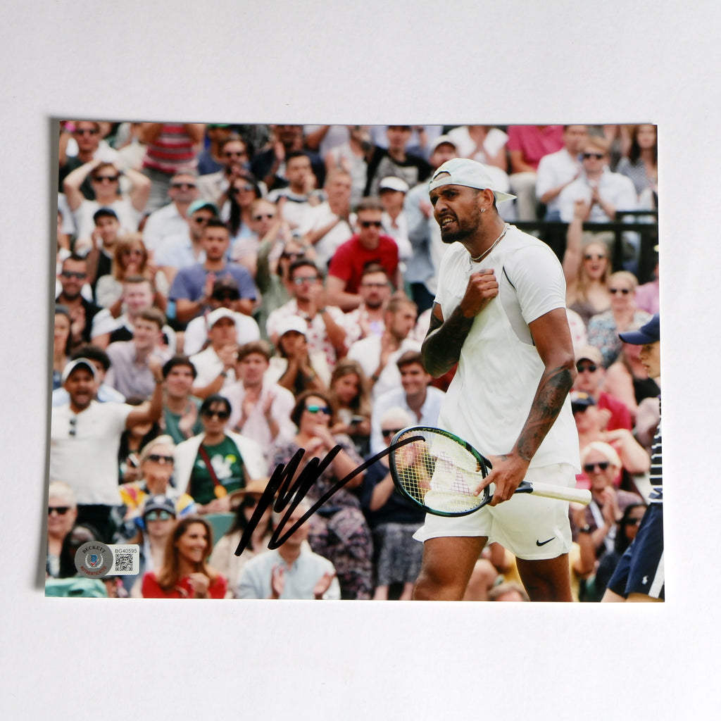 Nick Kyrgios Signed 8x10 Tennis Photo Beckett COA BG40595