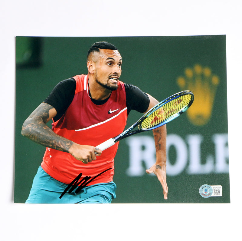 Nick Kyrgios Signed 8x10 Tennis Photo Beckett COA BG40259