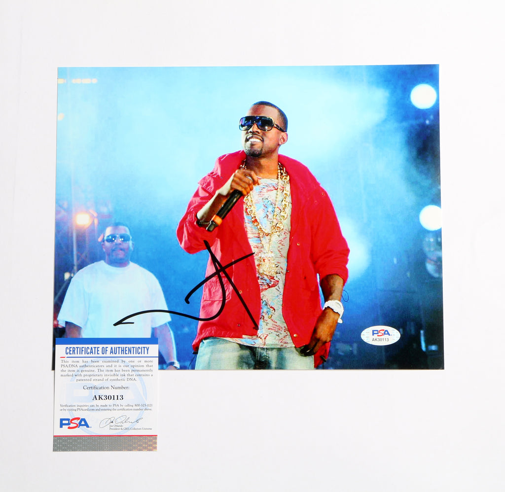 Kanye West Signed Photo 8x10 PSA COA AK30113