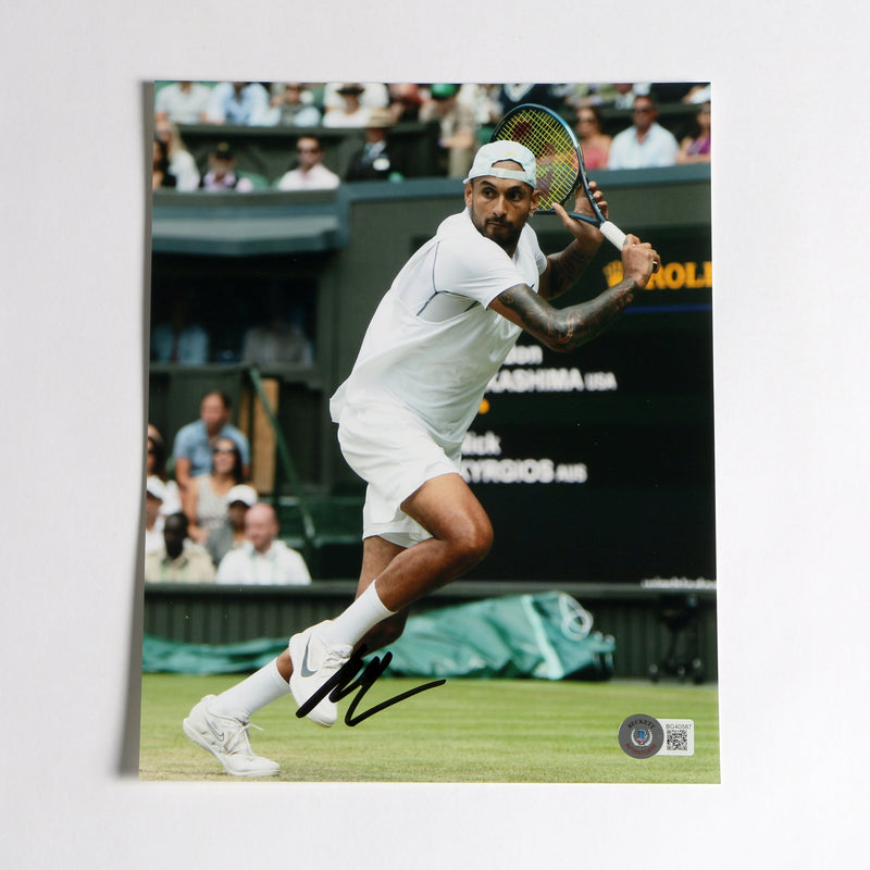 Nick Kyrgios Signed 8x10 Tennis Photo Beckett COA BG40587