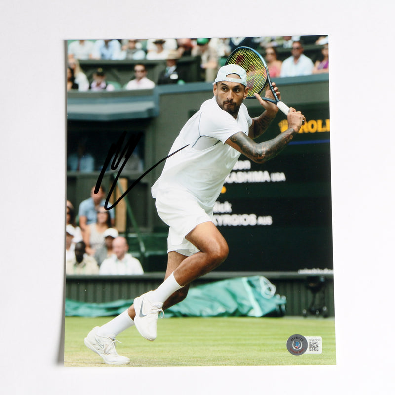 Nick Kyrgios Signed 8x10 Tennis Photo Beckett COA BG40253