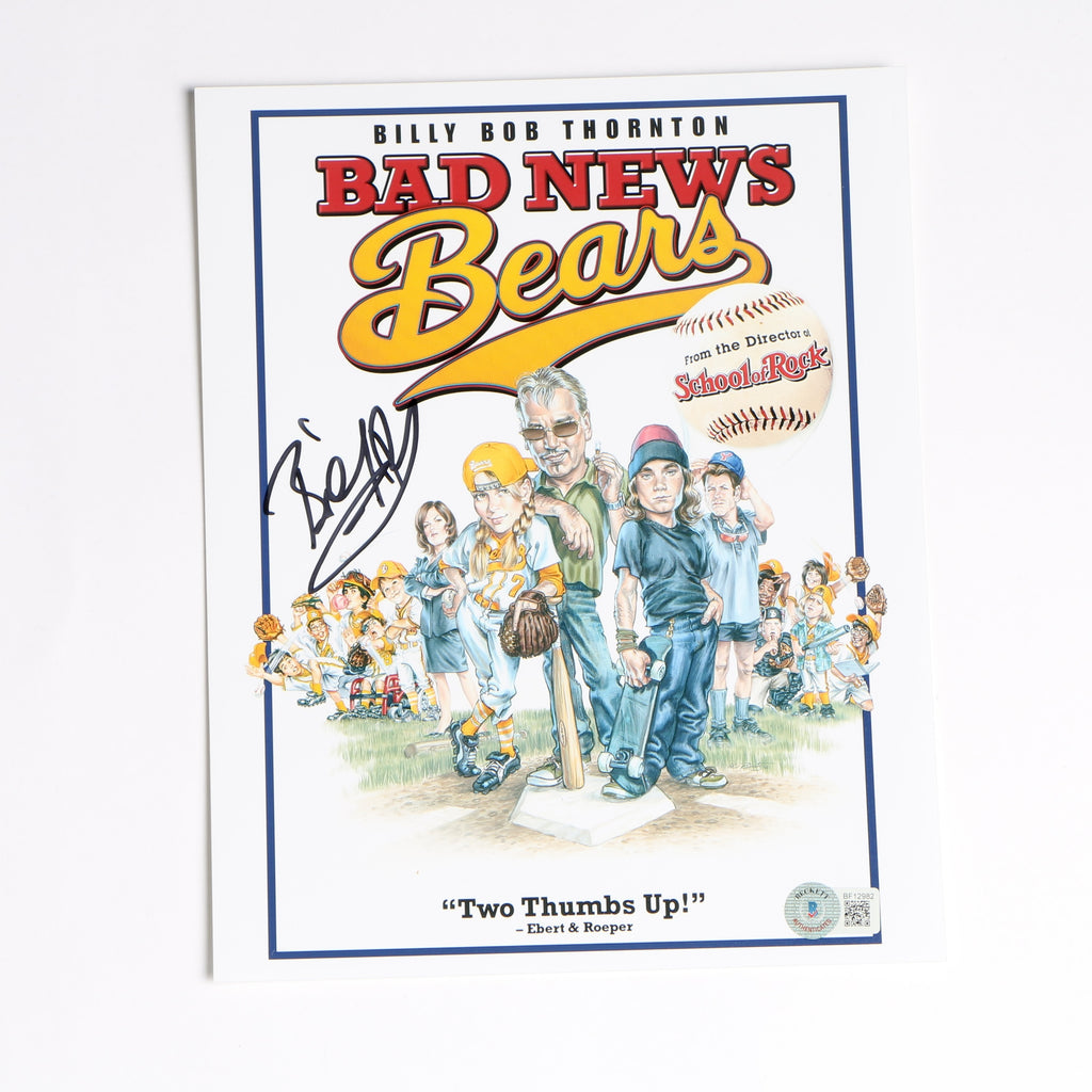 Billy Bob Thornton Signed Photo 8x10 Bad News Bears Beckett COA BF12982