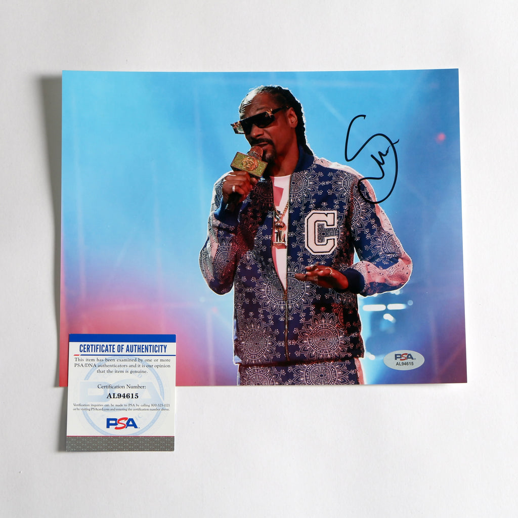 Snoop Dogg Signed Photo 8x10 PSA COA AL94615