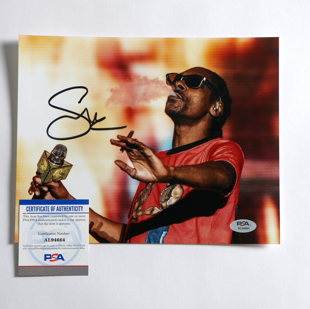 Snoop Dogg Signed Photo 8x10 PSA COA AL94664