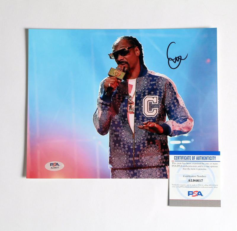 Snoop Dogg Signed Photo 8x10 PSA COA AL94617