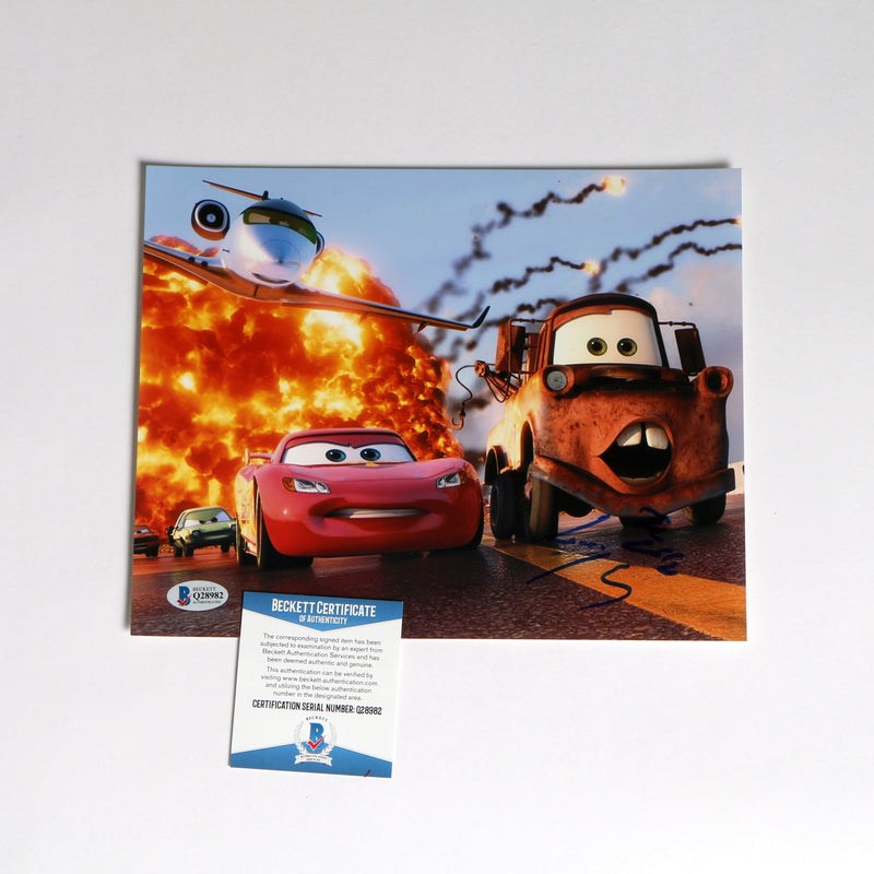 Larry the Cable Guy Signed Photo 8x10 "Cars" Beckett COA Q28982