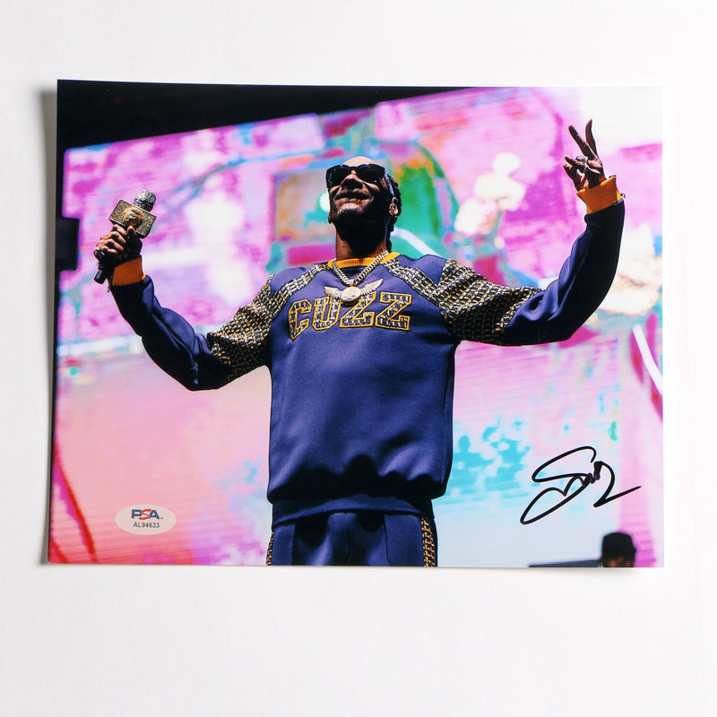 Snoop Dogg Signed Photo 8x10 PSA COA AL94633