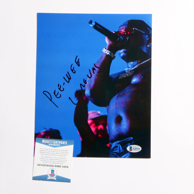 Peewee Longway Signed Photo 8x10 - Beckett COA X49539