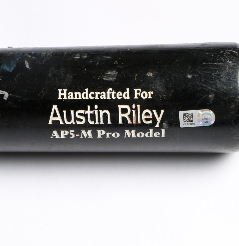 Austin Riley Signed Bat Game Used Atlanta Braves MLB Authentic Beckett