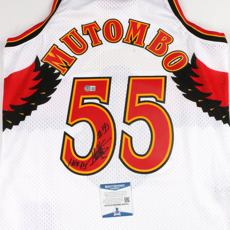 Dikembe Mutombo Signed Atlanta Hawks Jersey Mitchell & Ness – More Than  Sports