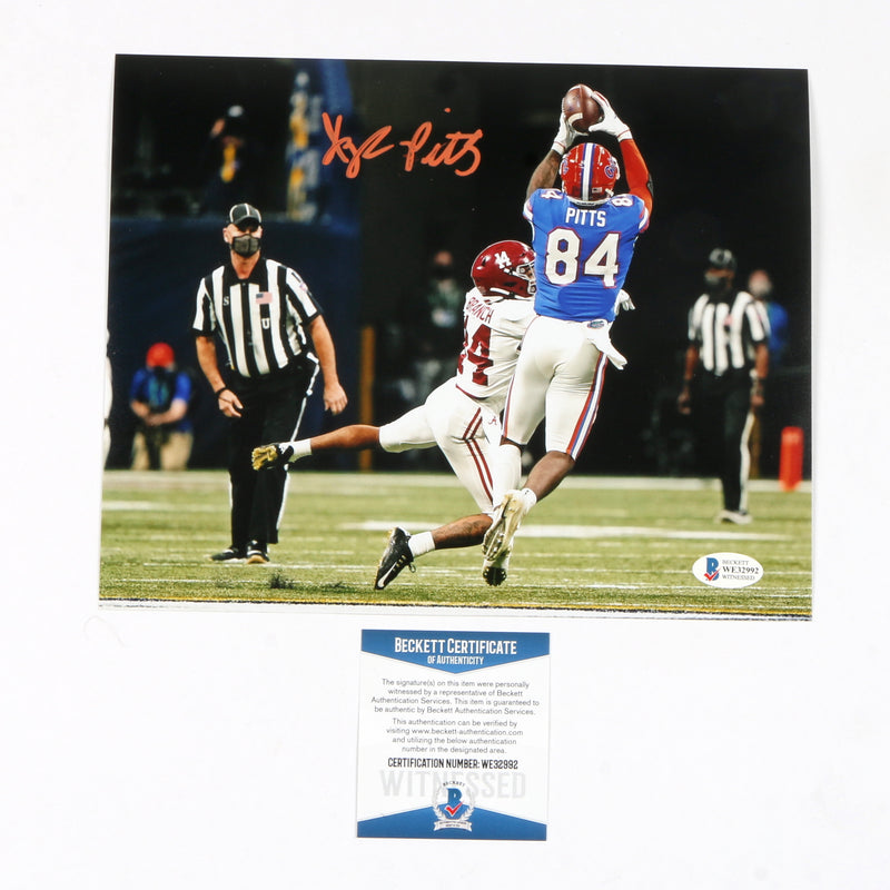 Kyle Pitts Signed 8x10 Florida Gators SEC 2