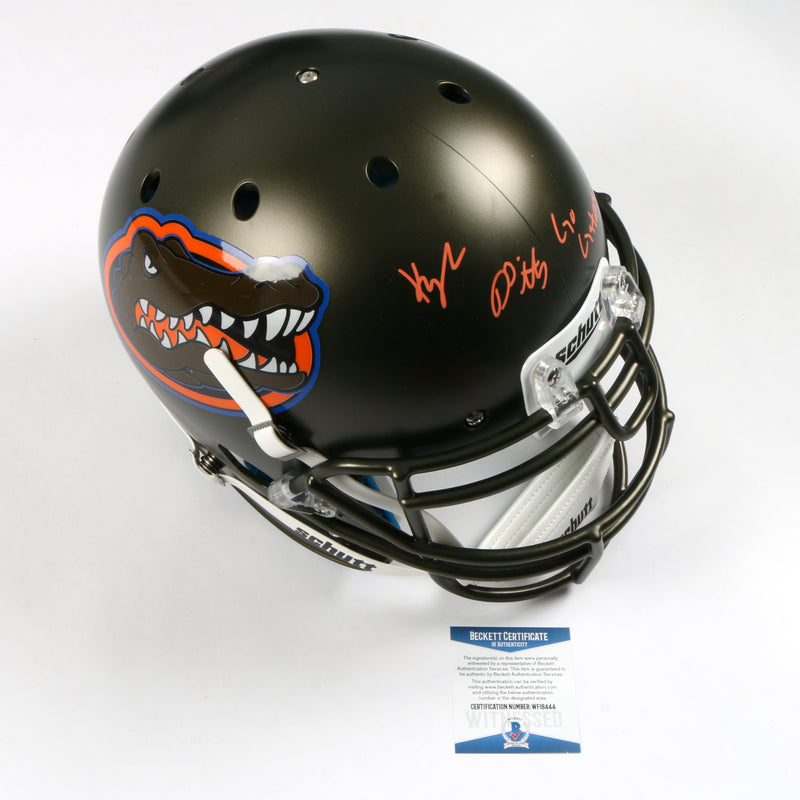 Kyle Pitts Signed Full Size Helmet Florida Gators Schutt Authentic
