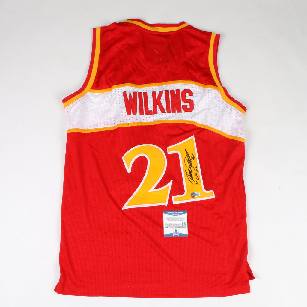 Dominique Wilkins Autographed Jersey (Hawks) at 's Sports  Collectibles Store