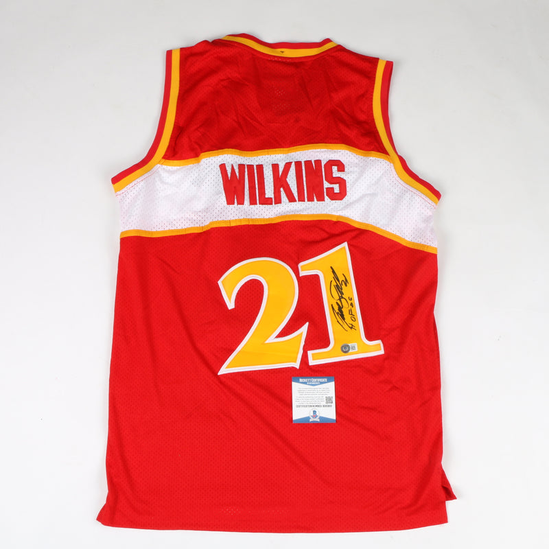 RSA Dominique Wilkins Signed Atlanta Yellow Basketball Jersey (JSA)