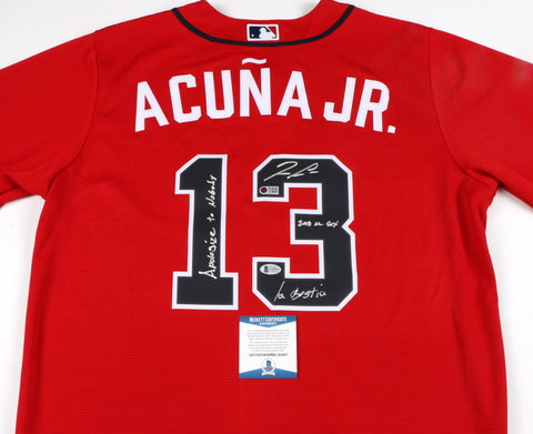 Ronald Acuna Jr. Signed Atlanta Braves Jersey Multiple