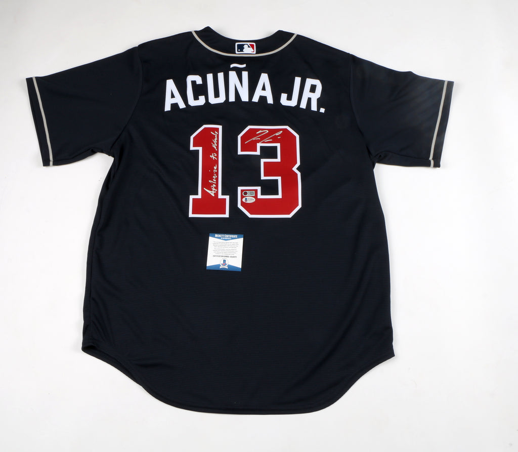 Ronald Acuna Jr. Autographed Authentic Braves Jersey