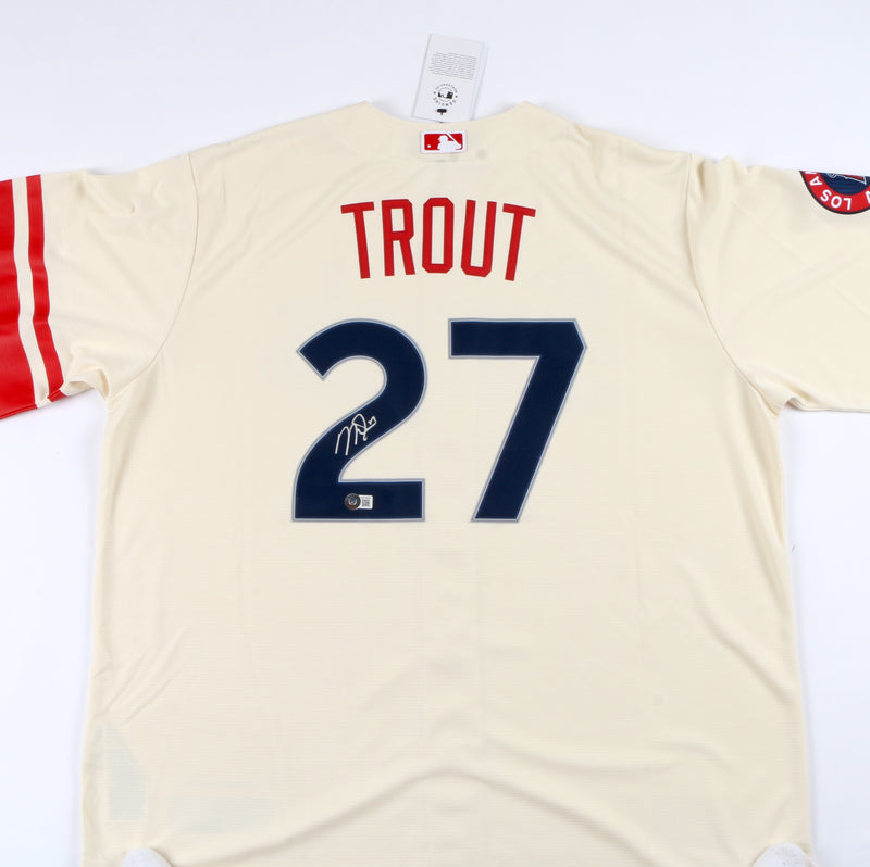 Mike Trout Autographed Angels Authentic City Connect Jersey