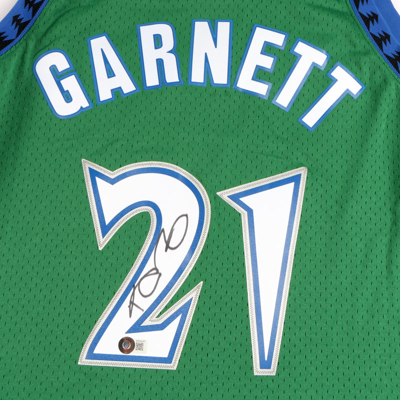 Kevin Garnett Autographed Timberwolves Signed Mitchell Ness Jersey