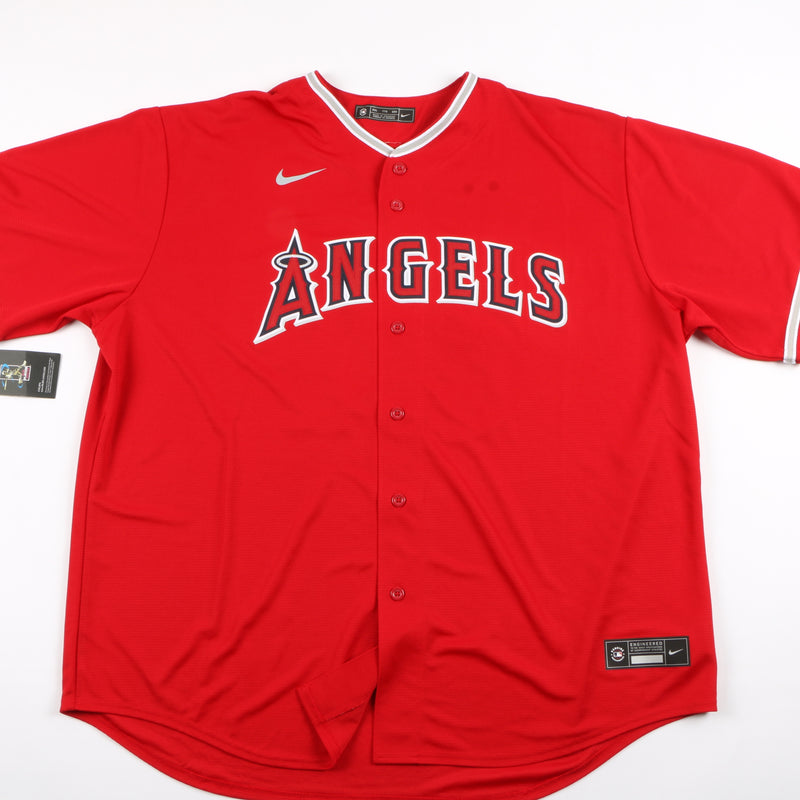 Mike Trout Autographed Authentic Angels Red Jersey