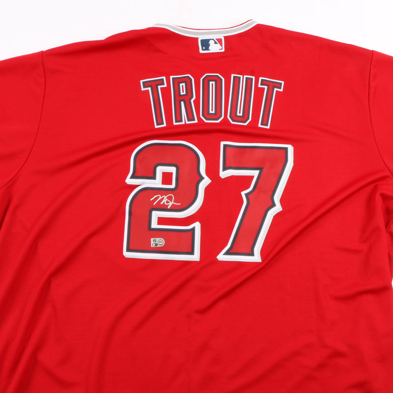 Mike Trout Signed Jersey Los Angeles Angels Beckett COA – More