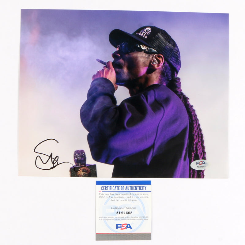 Snoop Dogg Signed Autographed 8x10 Photo PSA Cert COA RAP