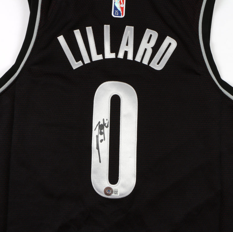 Damian Lillard Signed Jersey Portland Trail Blazers Beckett