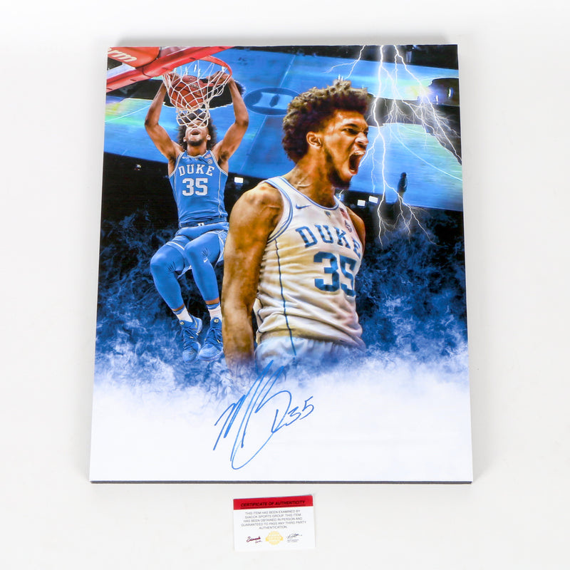 Marvin Bagley Signed 16x20 Canvas Duke Blue Devils