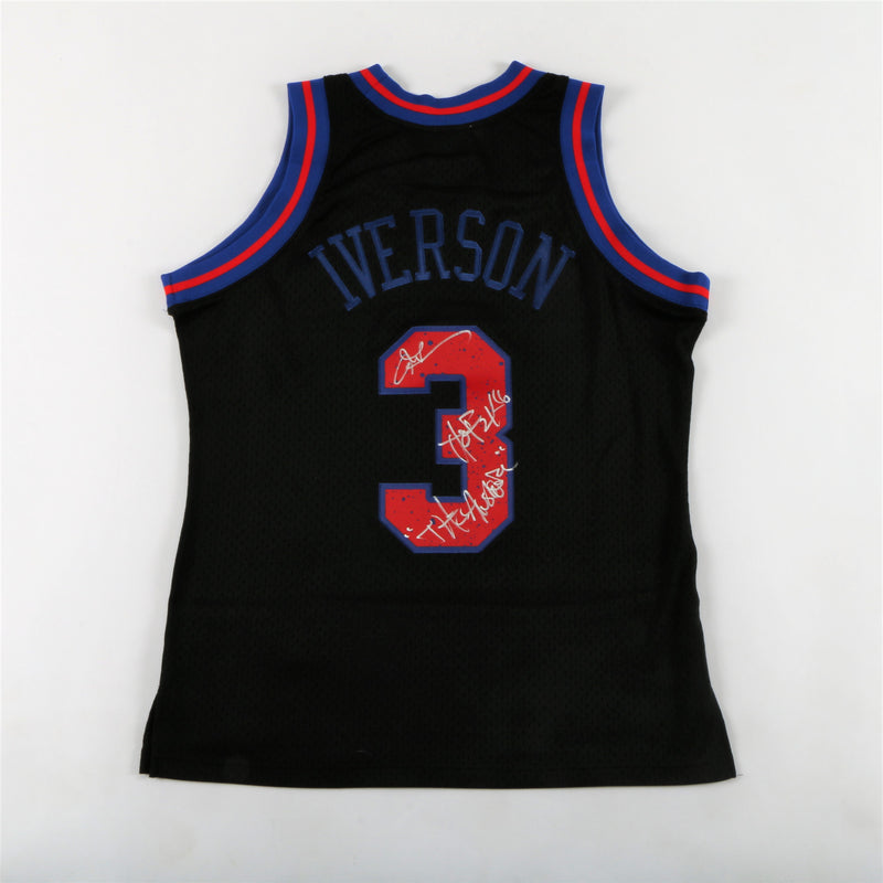 Allen Iverson Philadelphia 76ers 1997 Mitchell & Ness Gold Authentic Jersey  - Rare Basketball Jerseys