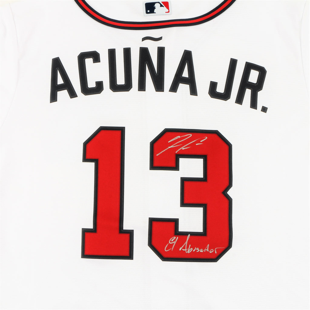 Ronald Acuña Jr. Signed Atlanta Braves Jersey with El Abusador Inscr –  More Than Sports